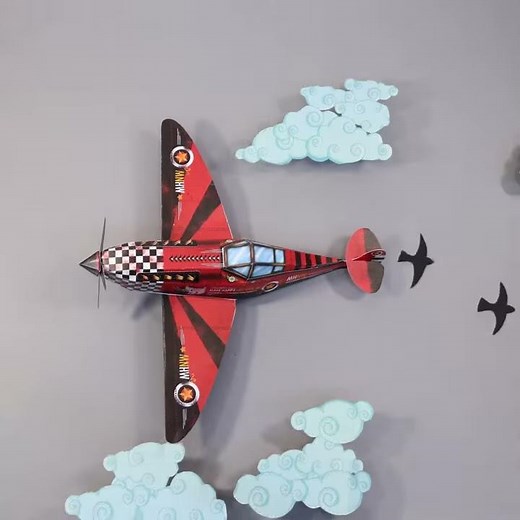 How to make the Sky Goodies DIY Candy Bomber Airplane Papercraft Paper Aeroplane Model WW2 Spitfire