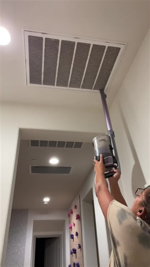 Clean your vents every 3 months so it doesn’t look like this #cleantok #cleanyourhome #vaccum
