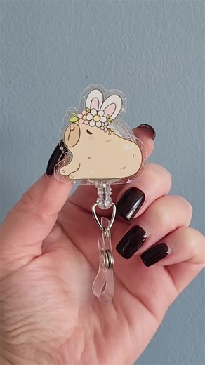 Getting ready for Easter 🐣 Find your Eater topper here ⬇️⬇️⬇️⬇️ https://theknittedpeacock.etsy.com #easter #capybara #nurselife #badgereelsoftiktok #couquette