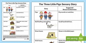 The 3 Little Pigs Sensory Story
