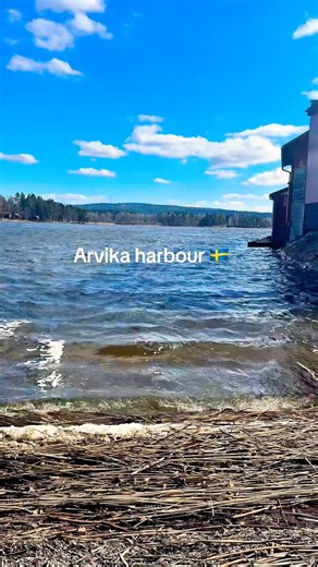 Arvika Harbour, Sweden 🇸🇪 | Water, Runestone & Spring Views #Shorts