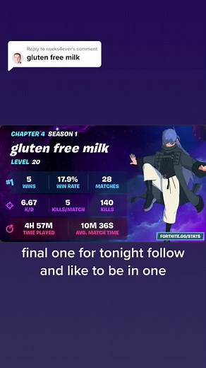 Fortnite Stats on TikTok