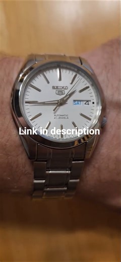 seiko 5 SNKL41J1 Watch Made In Japan! Stunning White Dial!