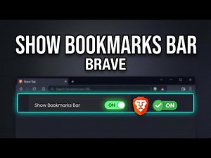 How To Show Bookmarks Bar in Brave Browser (Always Show or Hide Bookmarks Toolbar)