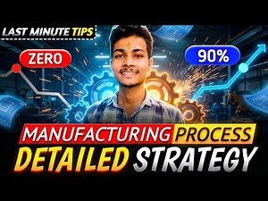 Manufacturing Process Strategy | End-Sem Study Plan + Important Topics | BunkToBrains