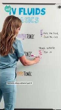 Part 1 - IV Fluid Basics 💦 #RN #BSN #futurenurse