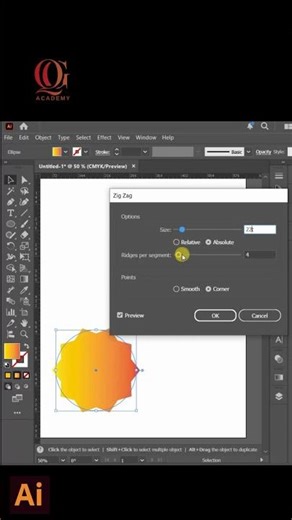 How to Crete A Starburst / sunbrust Effect in Illustrator | Quirky Graphic Academy