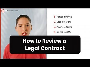 How to Review a Contract [8 KEY TERMS to find]