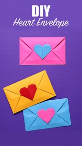 How to make heart envelope! 💌 #diy #envelopes #papercraft #giftideas #craftideas | D.I.Yay