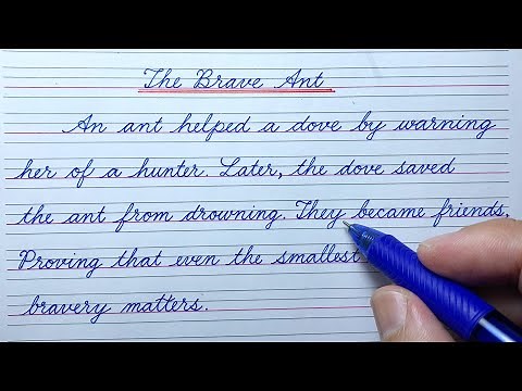 Cursive writing practice | Cursive handwriting practice paragraph | Story in English cursive writing