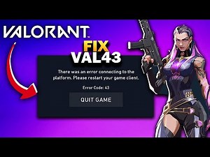 How To Fix VAL 43 Error Code in Valorant on PC 2025 (Easy Method)