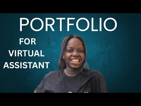 VIRTUAL ASSISTANT PORTFOLIO | Step-by-step Guide | No experience Needed