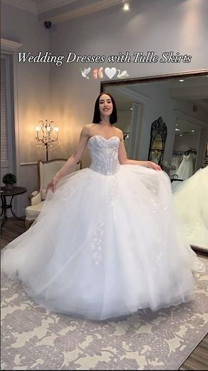 Wedding Dresses with Tulle Skirts ✨🤍🩰🦢
