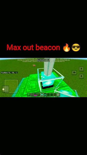 How to make a beautiful max out beacon#minecraft