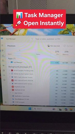 Win + X → T | Open Task Manager & Check Performance | Windows 11/10 Tips