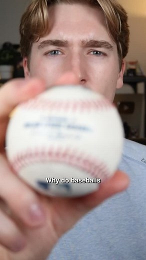 Why do baseballs have RED stitches? 🤔⚾️ #baseball #sportshistory #mlb #sportsbusiness #sportstrivia | Tyler Webb