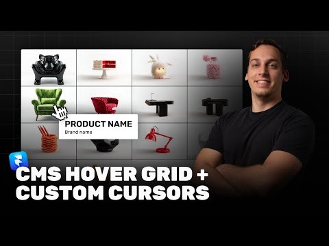 Creating a Hover CMS Grid with Custom Cursors in Framer (Full Tutorial)