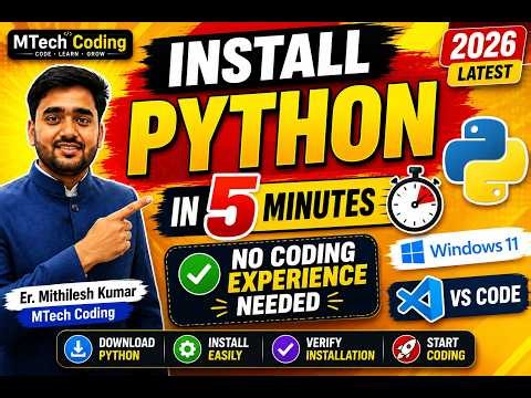Install Python in 5 Minutes | Step-by-Step Tutorial
