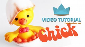 How to make this CHICK! FULL video on my blog: CakeDutchess.net | Clayfully Cute