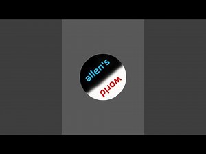 allen's world! 🌎 is live!
