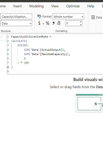 📊 DAX Measure Capacity Utilization Rate – Evaluating Resource Efficiency 📈⚙️
