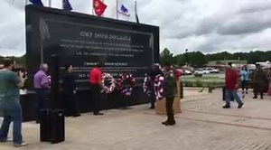 Honoring all those fallen warriors who gave their lives defending our freedoms this Memorial Day. Principal Chief Bill John Baker, Deputy Chief S. Joe Crittenden, Tribal Council Speaker Joe Byrd, Tribal Councilor Curtis Snell, Secretary of State Chuck Hoskin Jr. and the Cherokee Color Guard lay wreaths in their honor at ceremony today. | Cherokee Nation