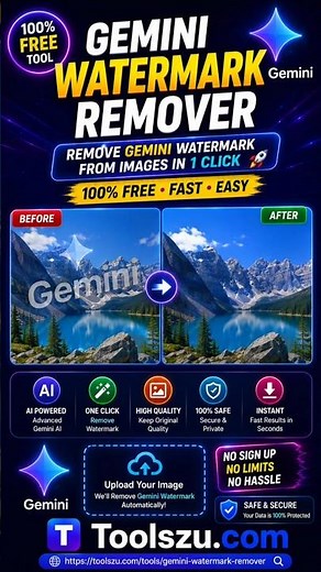 Best Free Gemini Watermark Remover 🔥 Bulk Remove AI Image Watermarks Online #shorts