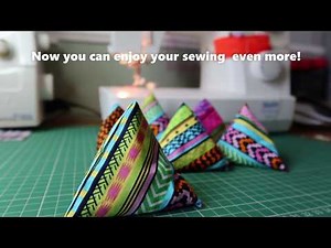 How to make pyramid pattern weights - sewing tutorial by Sewing Me