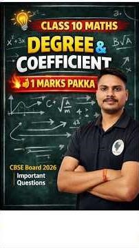 👉what is Degree and Cofficient 🔥🔥| Class 9 Maths New NCERT by Gaurav Sir | | All ChaptersAvailable