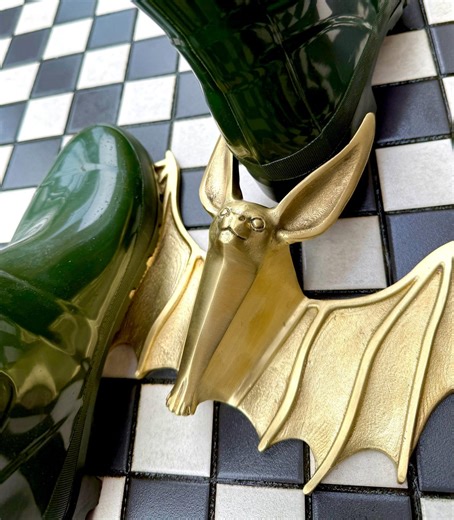 Solid Brass Bat Bootjack: Hands-free Boot Remover | Unique Design | Available in Brass and Cast Iron | Gothic | Home Gift - Etsy