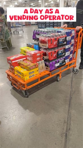 3 comments | A peek behind the scenes — bulk shopping day at Costco for our vending locations! Keeping machines full and customers happy 磻 #jsvending #vendingbusiness | J’s Vending Machine Services | Facebook