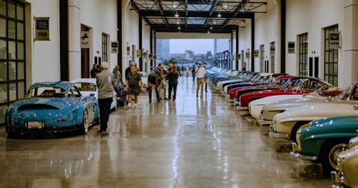 Finish Line Auto Club debuts Costa Mesa location with historic 300SL gathering