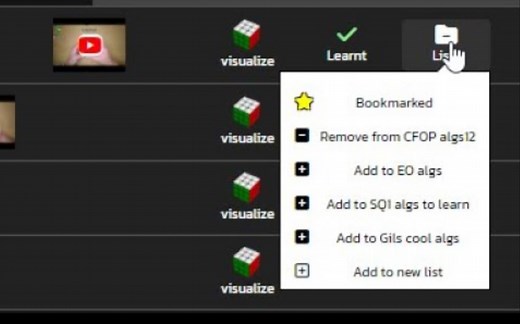 SpeedCubeDB新功能：自定义魔方公式列表