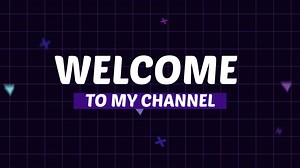 Download welcome to my channel text 4k fulcolor for free