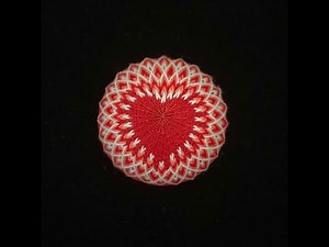 Temari Ball Embroidery Kit Tutorial - My Heart, Japanese handcraft, traditional KIKU pattern