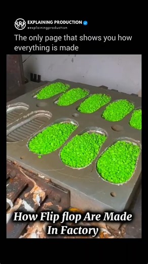Explaining Production on Instagram: "How flip flops are made in factory"