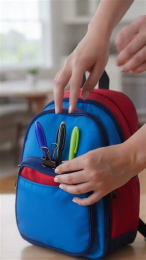Genius Binder Clip School Bag Hack for Kids | Easy Parent Trick