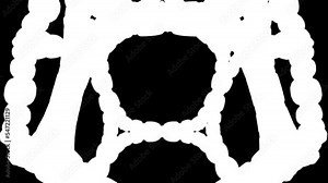 Alien-type monster high-quality 3D model animation 4k Resolution with only alpha channel.