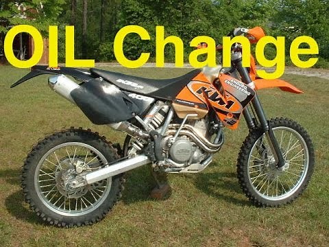 KTM Oil Change 400 450 520 EXC