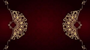 Download motion background, with golden mandala ornament for free