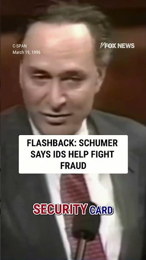 FLASHBACK: Schumer says IDs help fight fraud #shorts #us #voterid #schumer