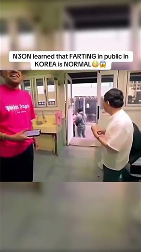 N3ON learned that FARTING in public in KOREA is NORMAL that day😳😱#n3on #korea