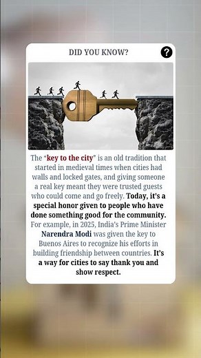 Why Do Cities Give Out a “Key to the City”?
