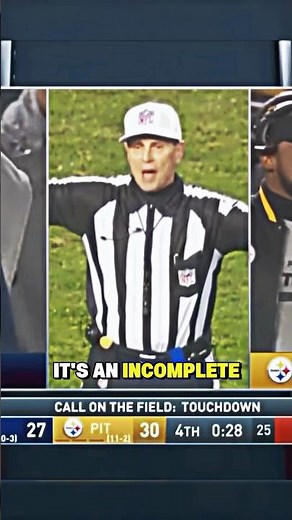 The most controversial catch ever 🏈🤯 “Jesse James Catch” ​⁠‪@NFL‬ ‪@steelers‬