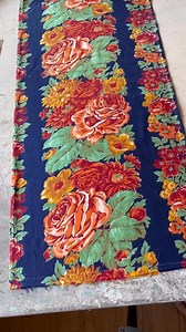 Custom Russian Floral Roller Print on cotton from early 20th century. | STAN