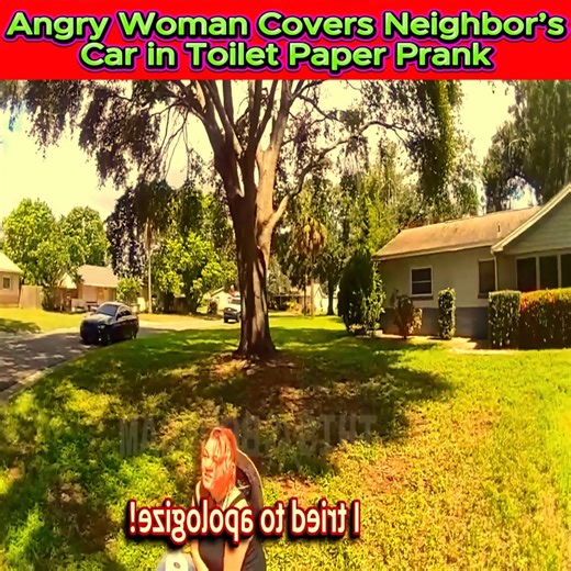 11K views · 180 reactions | Angry Woman Covers Neighbor’s Car in Toilet Paper Prank | Body Cam USA | Facebook