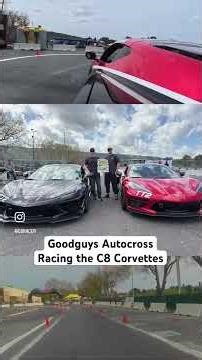 Racing at the #goodguyscarshow. #c8corvette #corvette #youtubeshorts #autocross