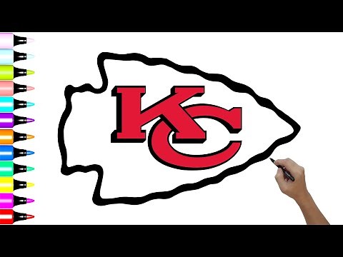 How to Draw Kansas City Chiefs Logo Super Bowl NFL Logo Easy Drawing ideas for You