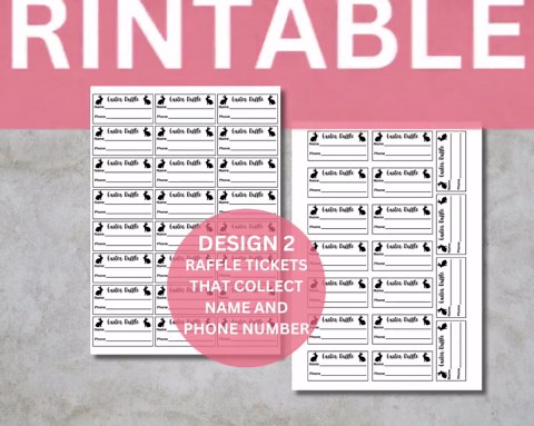 Printable Easter Raffle Tickets, PDF Fundraiser Entry, Enter to Win Ticket, Prize Draw Entry Card, Simple Raffle Ticket, Easter Draw Ticket - Etsy