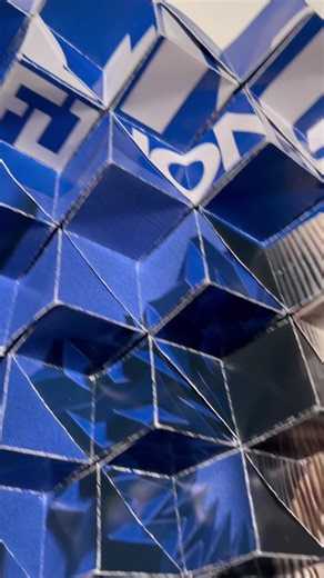 Creative Origami Stone Board - Poster Folding Design